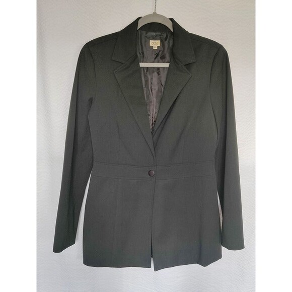 Sleek CACHE Black Blazer! Size‎ 10 Jacket Women's Fitted Stretch Career - Picture 6 of 6